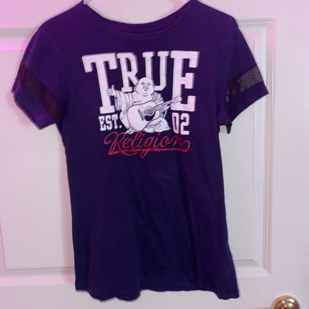 Navy blue True Religion shirt
